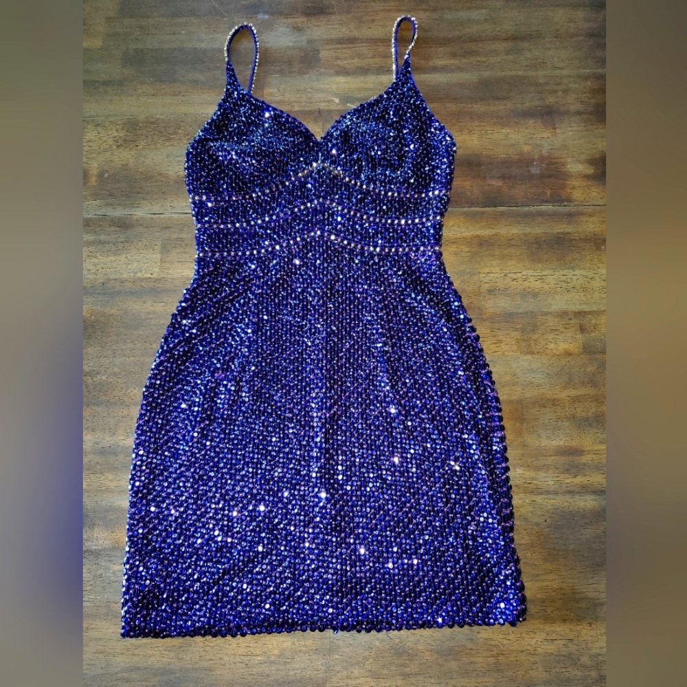Niteline Della Roufogali Vintage Blue Dress